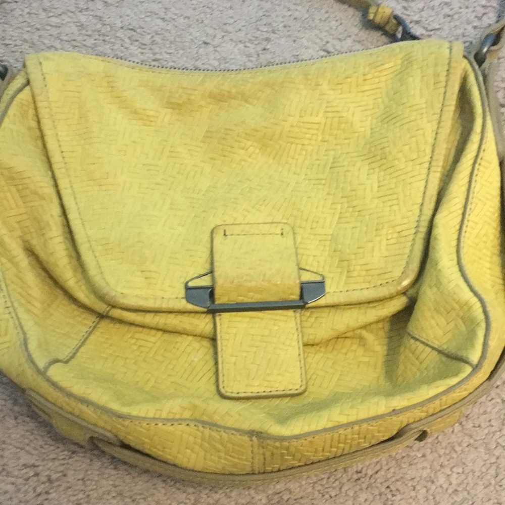 Yellow kooba messenger bag